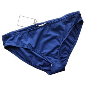 Andie Swim Classic Bikini Bottom Womens XL Navy Blue Low Rise Nautical New